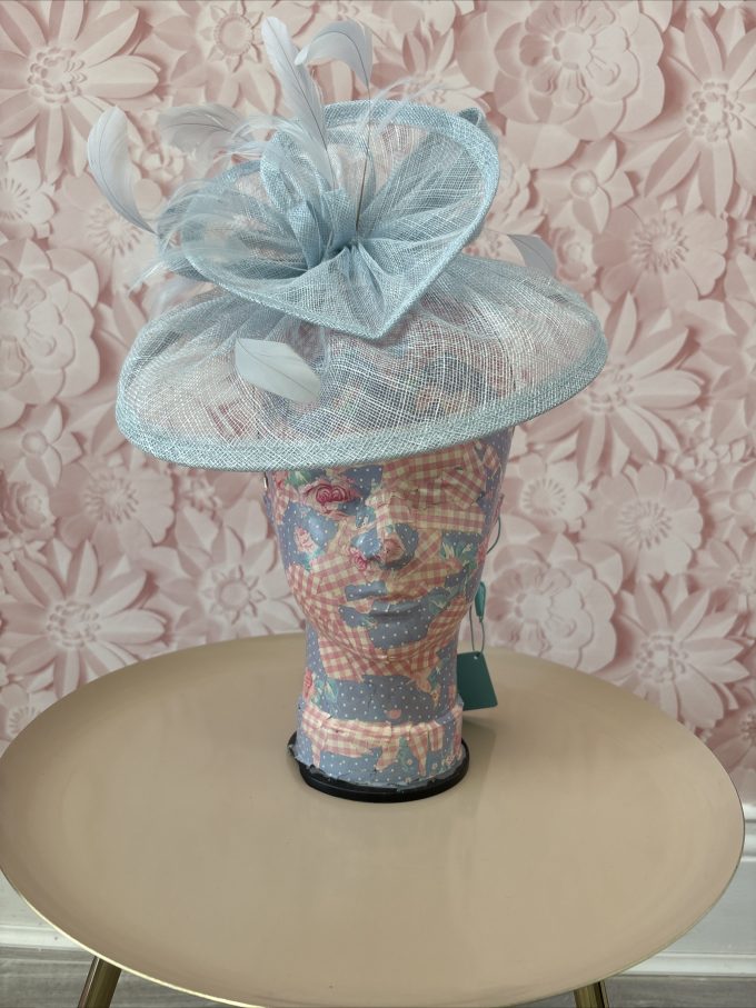 Max & Ellie Baby Blue  Fascinator/ Hat