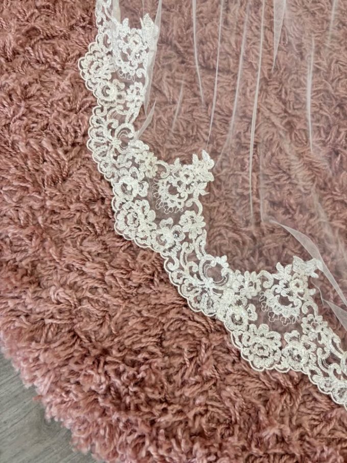 Joyce Jackson Santa Ana Full-Length Bridal Veil – Ivory