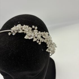 Diamante side bridal tiara