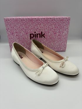 Dolly Bridal Shoe - Ivory Satin Size 4