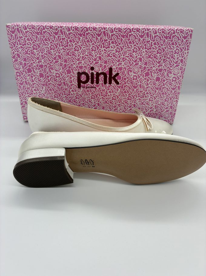 Dolly Bridal Shoe - Ivory Satin Size 4