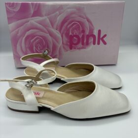 Flat Ivory Bridal Shoes - size 3