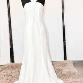 Special Day Halterneck Wedding Dress with Floral Detail – Size 14 – WD006