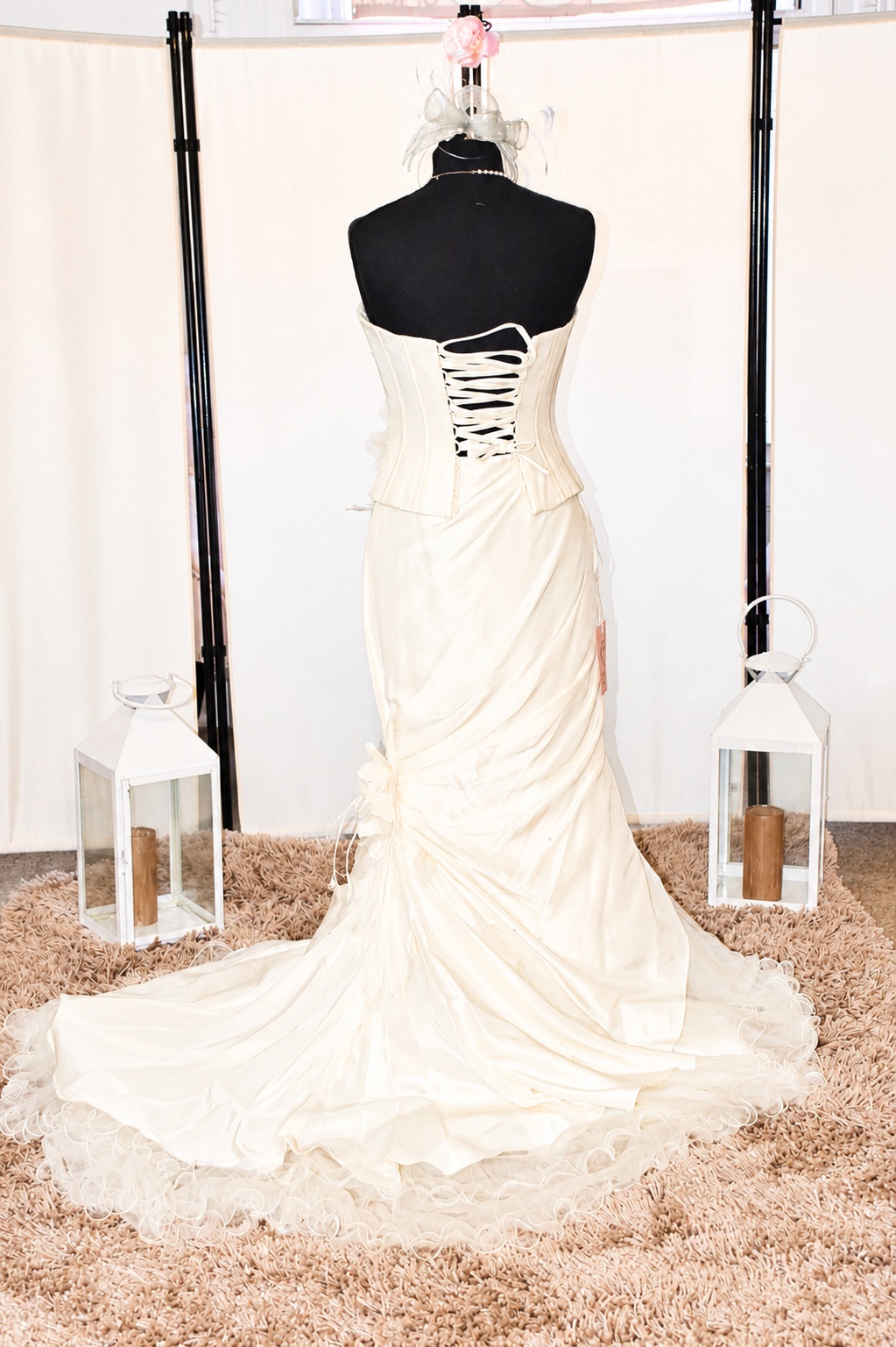 Bellice Ivory Strapless Wedding Dress with Corset Back – Size 10 – WD008