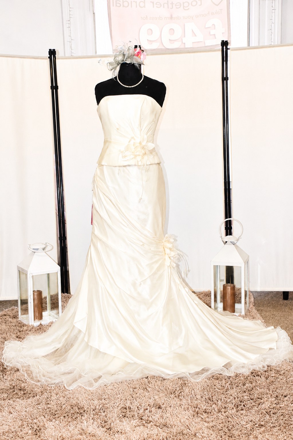 Bellice Ivory Strapless Wedding Dress with Corset Back – Size 10 – WD008