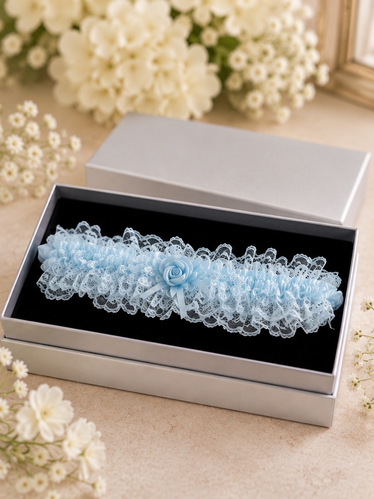 Blue Garter – Gift Box