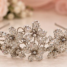 Flower Bridal Tiara – Main bridal product photo